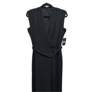 DKNY‎ Sleeveless Tie Jumpsuit Black Size 4